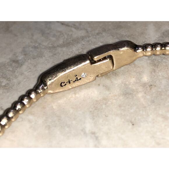 Chloe + Isabel Gold Bangle Bracelet W/ Crystals - B432MBG - Picture 3 of 6